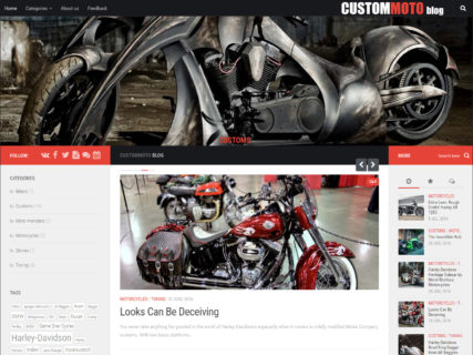 Internet journal about motorcycles CUSTOMMOTO blog